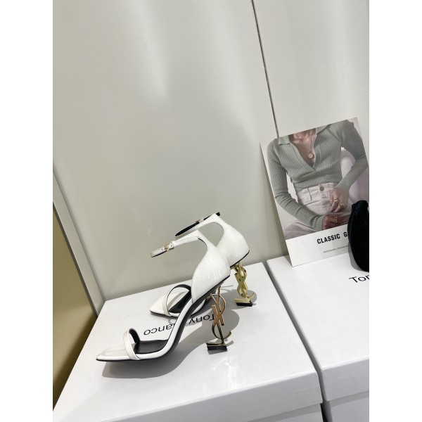 𝙎𝙖𝙞𝙣𝙩 𝙇𝙖𝙪𝙧𝙚𝙣𝙩 | 𝟐𝟎𝟐𝟐/𝐒𝐒 𝐧𝐞𝐰 YSL｜Saint Laurent silk diamond buckle high heels Imported silk