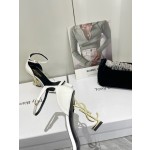 𝙎𝙖𝙞𝙣𝙩 𝙇𝙖𝙪𝙧𝙚𝙣𝙩 | 𝟐𝟎𝟐𝟐/𝐒𝐒 𝐧𝐞𝐰 YSL｜Saint Laurent silk diamond buckle high heels Imported silk