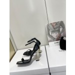 𝙎𝙖𝙞𝙣𝙩 𝙇𝙖𝙪𝙧𝙚𝙣𝙩 | 𝟐𝟎𝟐𝟐/𝐒𝐒 𝐧𝐞𝐰 YSL｜Saint Laurent silk diamond buckle high heels Imported silk