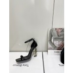 𝙎𝙖𝙞𝙣𝙩 𝙇𝙖𝙪𝙧𝙚𝙣𝙩 | 𝟐𝟎𝟐𝟐/𝐒𝐒 𝐧𝐞𝐰 YSL｜Saint Laurent silk diamond buckle high heels Imported silk