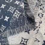 𝐋𝐨𝐮𝐢𝐬 𝐕𝐮𝐢𝐭𝐭𝐨𝐧 🆕 "Gradient Denim Shawl"55% Cotton, 28% Sheep Wool, 17% Silk