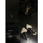 𝙎𝙖𝙞𝙣𝙩 𝙇𝙖𝙪𝙧𝙚𝙣𝙩 | 𝟐𝟎𝟐𝟐/𝐒𝐒 𝐧𝐞𝐰 YSL｜Custom imported sheepskin / mink fur high heels