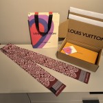 𝐋𝐨𝐮𝐢𝐬 𝐕𝐮𝐢𝐭𝐭𝐨𝐧 "1854 Headband" maroon 100% silk original fabric