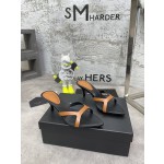 𝙎𝙖𝙞𝙣𝙩 𝙇𝙖𝙪𝙧𝙚𝙣𝙩 | 𝟐𝟎𝟐𝟐/𝐒𝐒 𝐧𝐞𝐰 YSL｜Early spring hot ysl high heel slippers Italian leather bottom