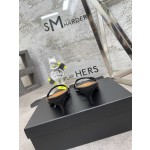 𝙎𝙖𝙞𝙣𝙩 𝙇𝙖𝙪𝙧𝙚𝙣𝙩 | 𝟐𝟎𝟐𝟐/𝐒𝐒 𝐧𝐞𝐰 YSL｜Early spring hot ysl high heel slippers Italian leather bottom