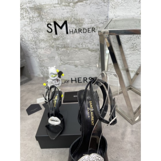 𝙎𝙖𝙞𝙣𝙩 𝙇𝙖𝙪𝙧𝙚𝙣𝙩 | 𝟐𝟎𝟐𝟐/𝐒𝐒 𝐧𝐞𝐰 YSL｜Early spring hot ysl high heel sandals Italian leather sole