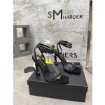 𝙎𝙖𝙞𝙣𝙩 𝙇𝙖𝙪𝙧𝙚𝙣𝙩 | 𝟐𝟎𝟐𝟐/𝐒𝐒 𝐧𝐞𝐰 YSL｜Early spring hot ysl high heel strappy sandals Italian leather sole