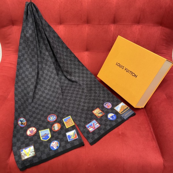 𝐋𝐨𝐮𝐢𝐬 𝐯𝐮𝐢𝐭𝐭𝐨𝐧 Checkered Men's Scarf 100% Wool