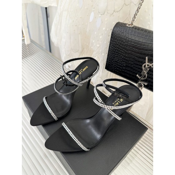 𝙎𝙖𝙞𝙣𝙩 𝙇𝙖𝙪𝙧𝙚𝙣𝙩 | 𝟐𝟎𝟐𝟑/𝐒𝐒 𝐧𝐞𝐰 YSL｜23s new high heel sandals Italian leather outsole