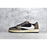 Air Jordan 1 low low top donkerbruin barb