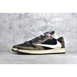 Air Jordan 1 low low top donkerbruin barb