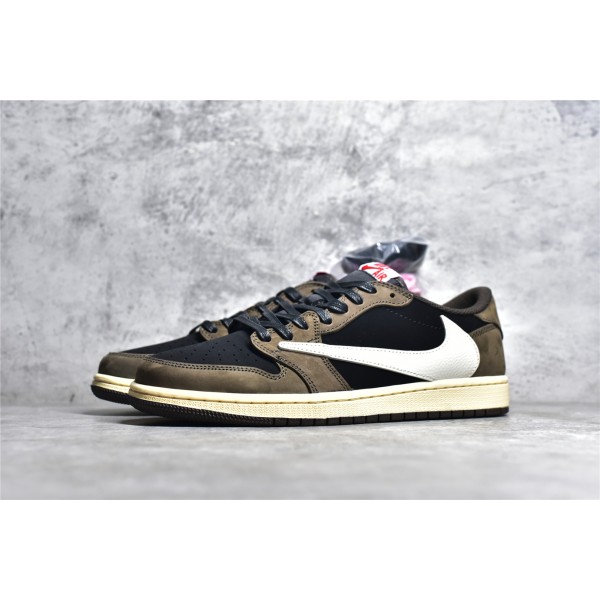 Air Jordan 1 low low top donkerbruin barb