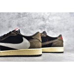 Air Jordan 1 low low top donkerbruin barb