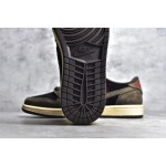 Air Jordan 1 low low top donkerbruin barb