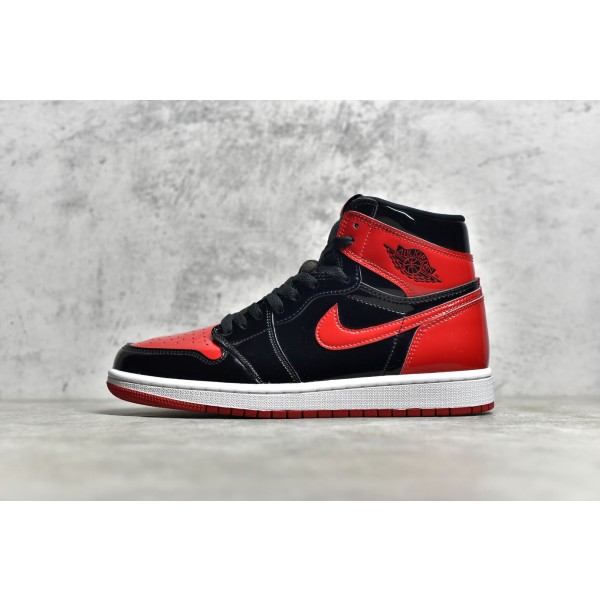 Air Jordan 1 AJ1 lakleer zwart en rood