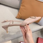 【Valentino】Valentino highest version of kitten heel sandals custom original top calfskin