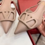 【Valentino】Valentino highest version of kitten heel sandals custom original top calfskin