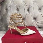 【Valentino】Valentino Valentino top version white patent leather 3 with 6.5cm high heels