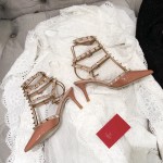 【Valentino】Valentino Valentino top version beige patent leather 3 with 6.5cm high heels