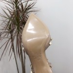 【Valentino】Valentino Valentino top version apricot patent leather 3 straps 6.5cm high heels