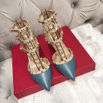【Valentino】Valentino Valentino top version matte haze blue 3 with 6.5cm high heels