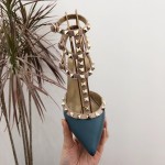 【Valentino】Valentino Valentino top version matte haze blue 3 with 6.5cm high heels