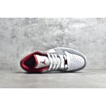 Air Jordan AJ1 Low Top Grey White Red