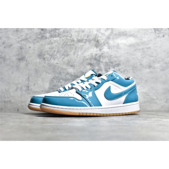 Air Jordan AJ1 low top blue and white