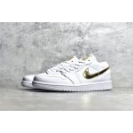 Air Jordan AJ1 Low Top White Gold
