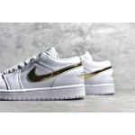 Air Jordan AJ1 Low Top White Gold
