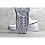 Air Jordan AJ1 Low Top White Gold