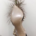 【Valentino】Valentino Valentino top version black patent leather 3 strap 6.5cm high heels