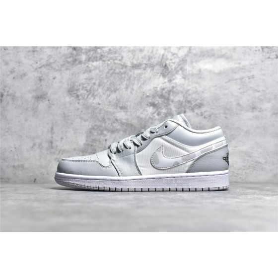 Air Jordan AJ1 Low Top Grey & White