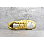 Air Jordan AJ1 low top yellow and white