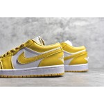 Air Jordan AJ1 low top yellow and white