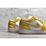 Air Jordan AJ1 low top yellow and white