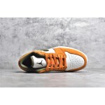 Air Jordan AJ1 low top yellow and white