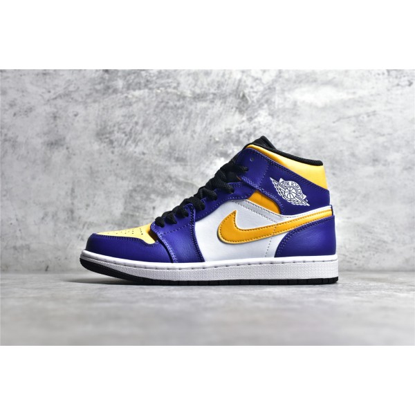 Air Jordan 1 MiD yellow and blue