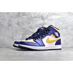 Air Jordan 1 MiD yellow and blue