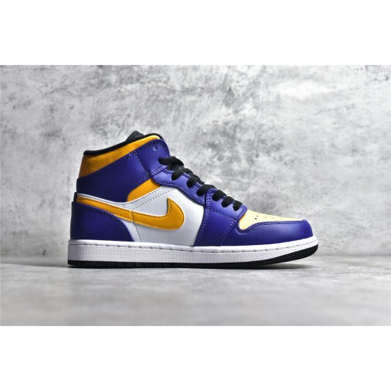 Air Jordan 1 MiD yellow and blue