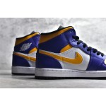 Air Jordan 1 MiD yellow and blue