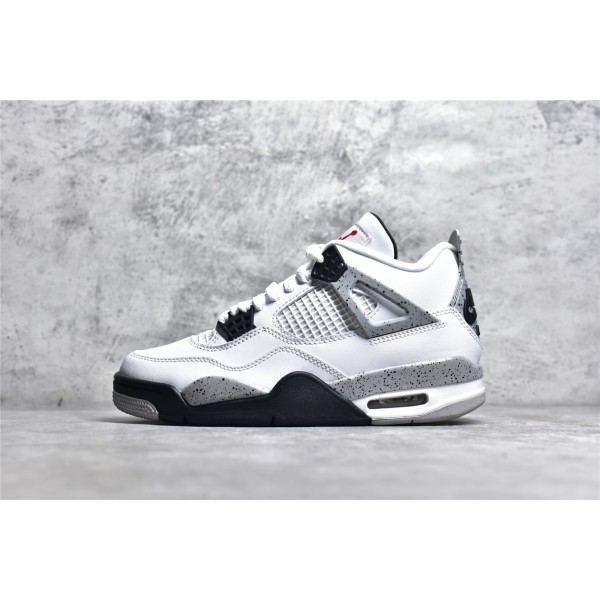 Air Jordan AJ4 Retro White & Black
