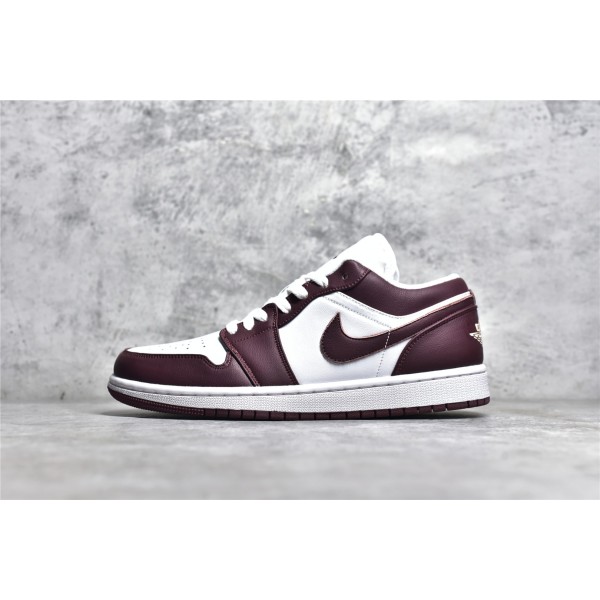 Air Jordan AJ1 low top purple and white