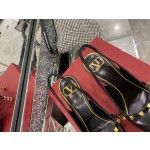 【Valentino】𝟐𝟎𝟐𝟏/𝐒𝐒 𝐧𝐞𝐰 The latest series of counter perfect details original matte open edge bead leather