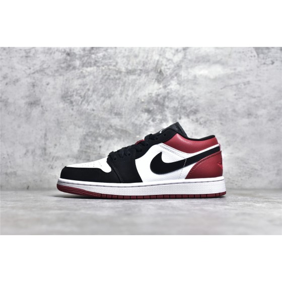 Air Jordan AJ1 Low Top Black White Red