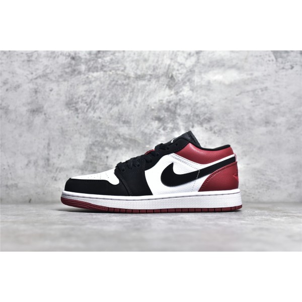 Air Jordan AJ1 Low Top Black White Red