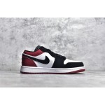 Air Jordan AJ1 Low Top Black White Red