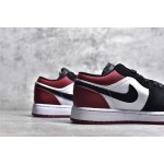 Air Jordan AJ1 Low Top Black White Red