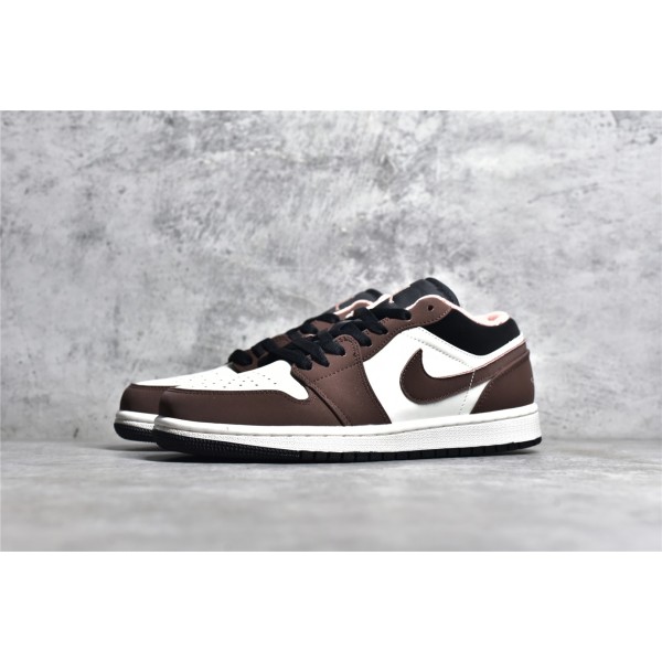 Air Jordan AJ1 Low Top Brown and White