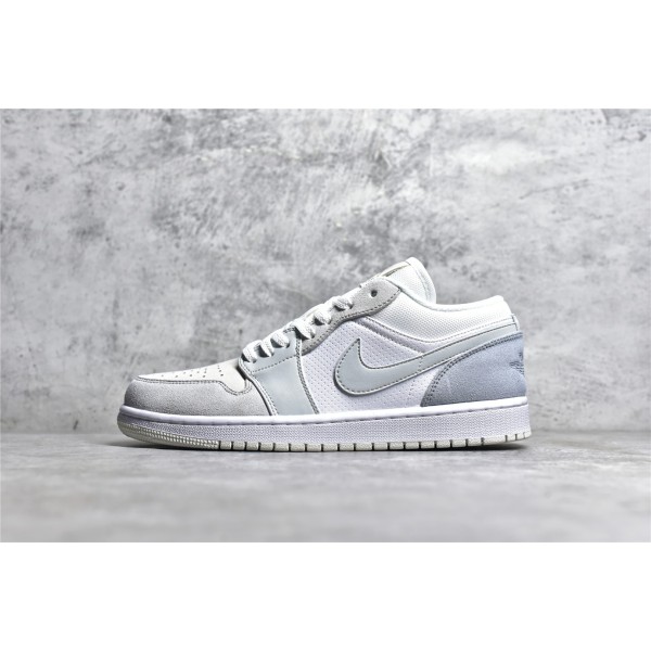 Air Jordan AJ1 Low Top White Grey